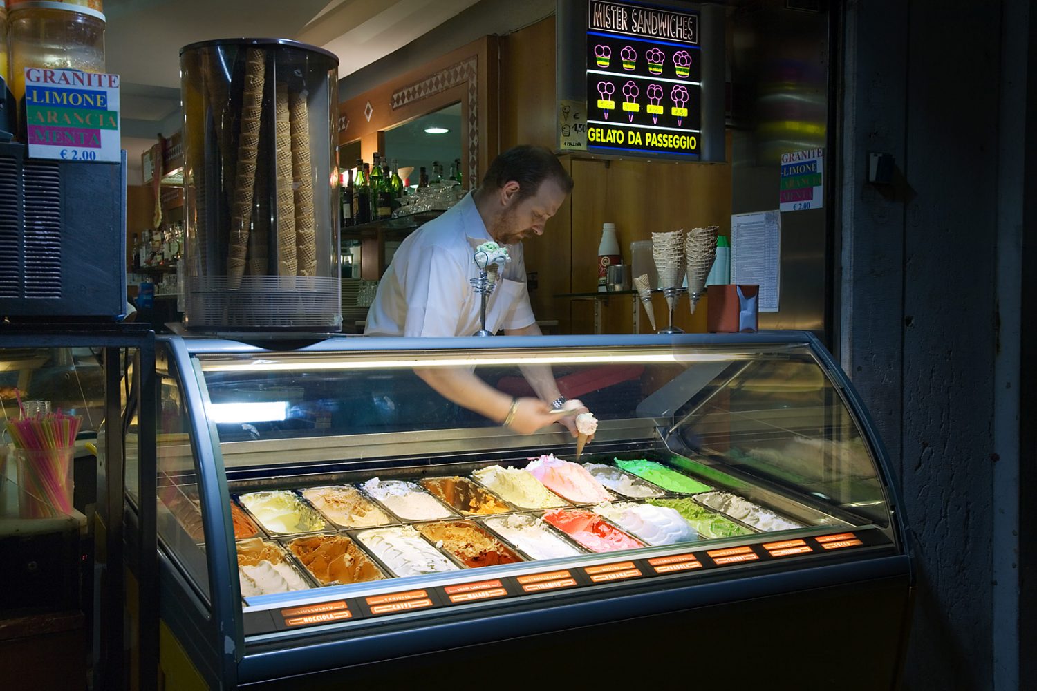Ice cream parlor. Venice, Italy 2009 Business Buying Services